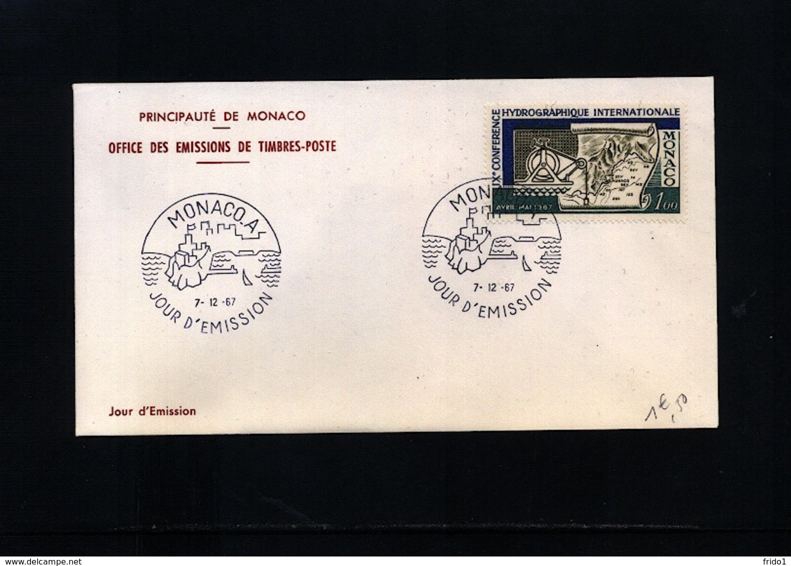 Monaco 1967 Michel 873 FDC - 1967 – Montréal (Canada)