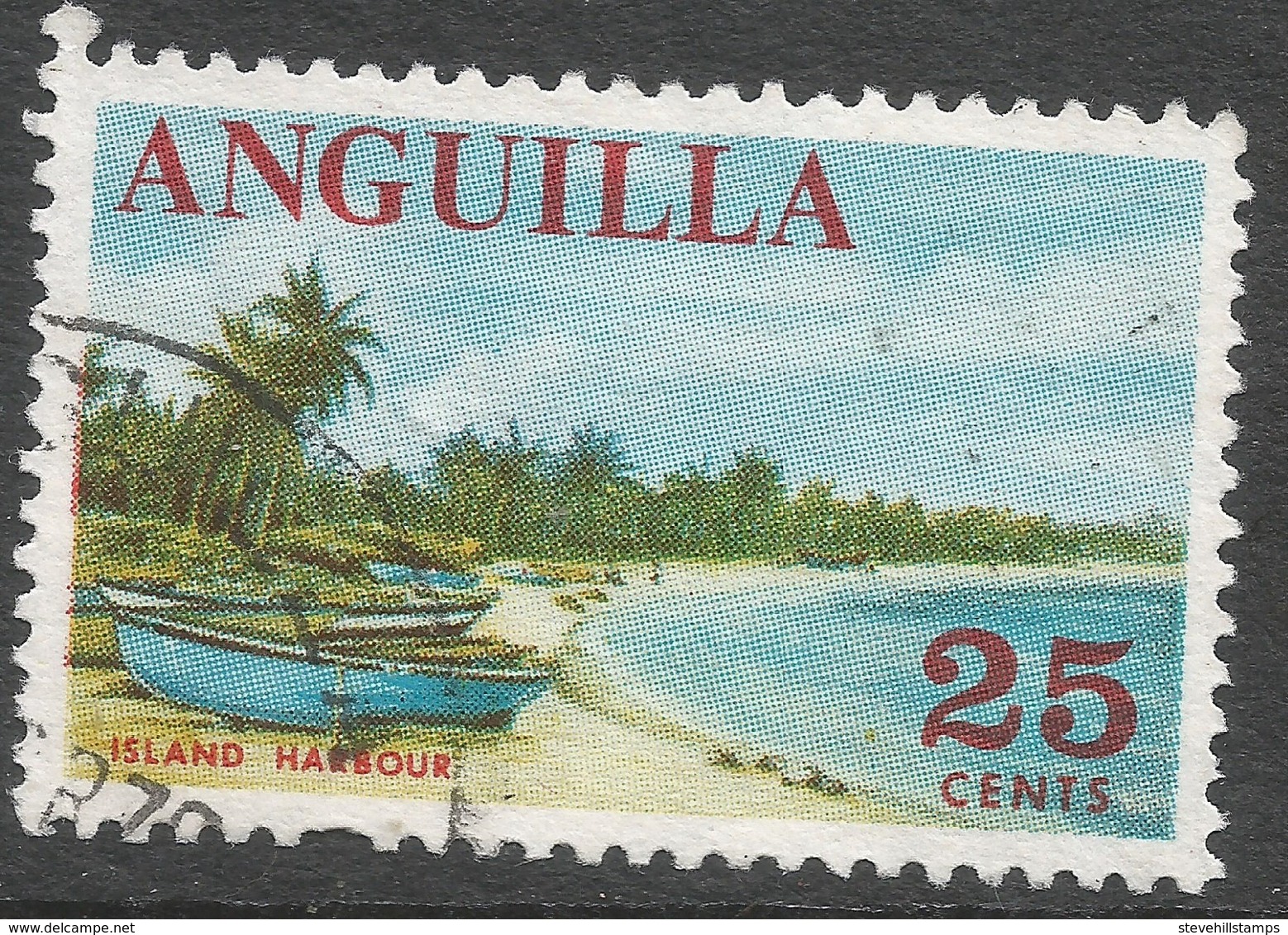 Anguilla. 1967-68 Definitives. 25c Used. SG 26 - Anguilla (1968-...)