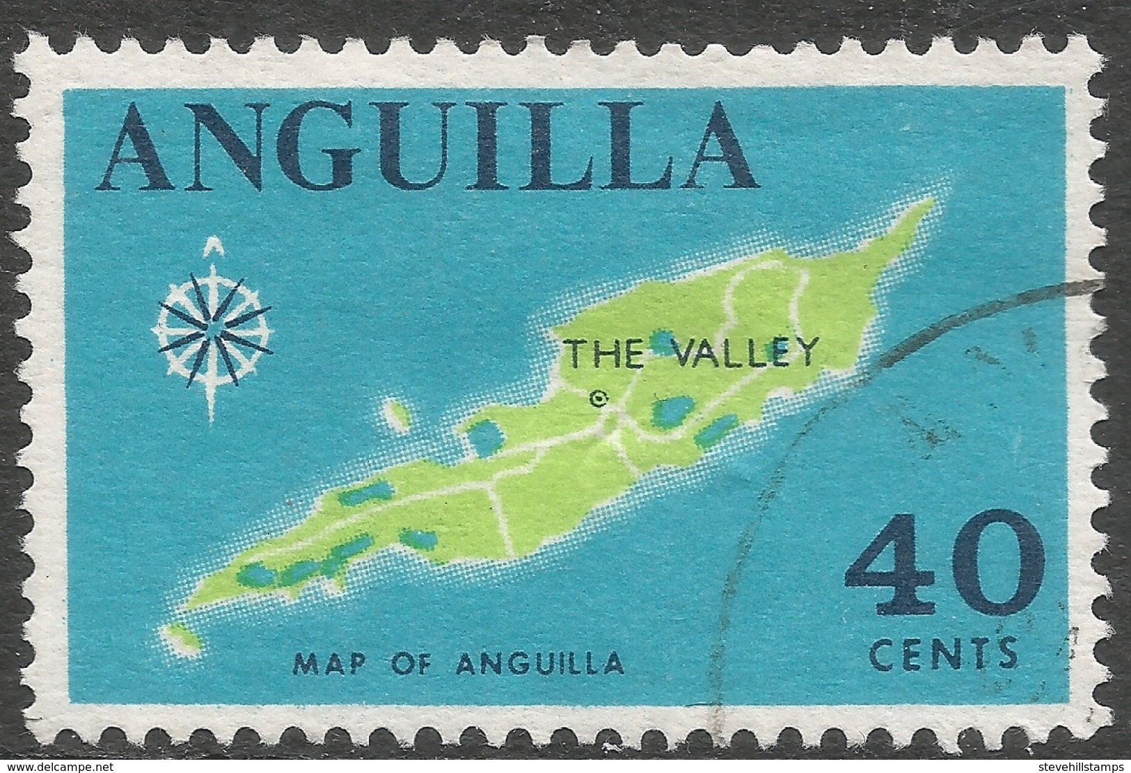 Anguilla. 1967-68 Definitives. 40c Used. SG 27 - Anguilla (1968-...)