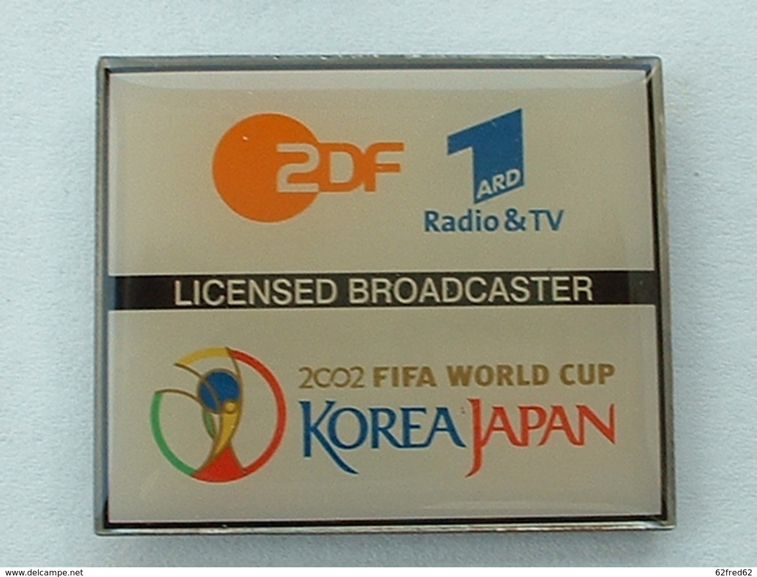 PIN'S FOOTBALL COUPE DU MONDE KOREAN JAPAN 2002 FIFAN- TELEVISION ALLEMAGNE - 2DF 1 ARD - RADIO - Football