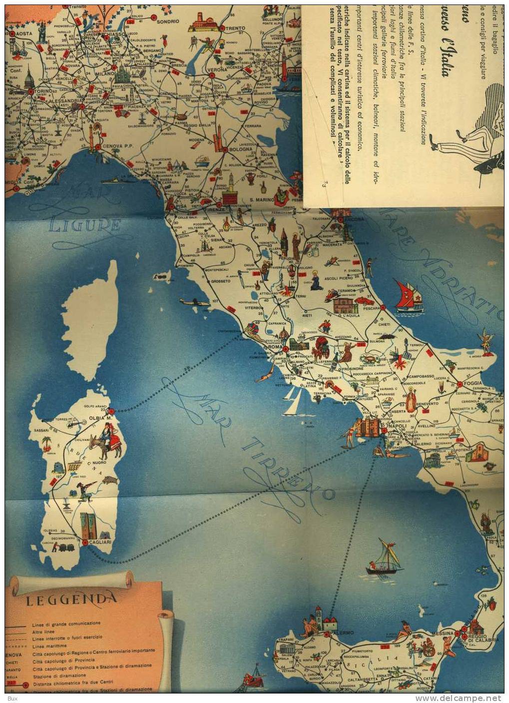FERROVIE DELLO STATO BANCA NAZIONALE DEL LAVORO TRENO TRAIN PIANTINA ITALY ITALIE  BROCHURE DEPLIANT   TURISMO  ARCH 160 - Turismo, Viaggi