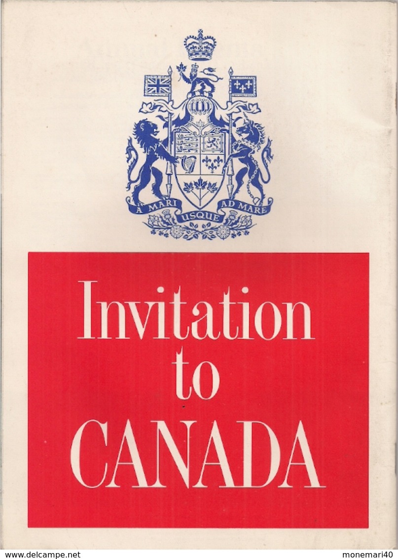 CANADA - INVITATION - LIVRE DE 48 PAGES - LIVRE DE TOURISME MAGNIFIQUEMENT ILLUSTRÉ (1967) - North America