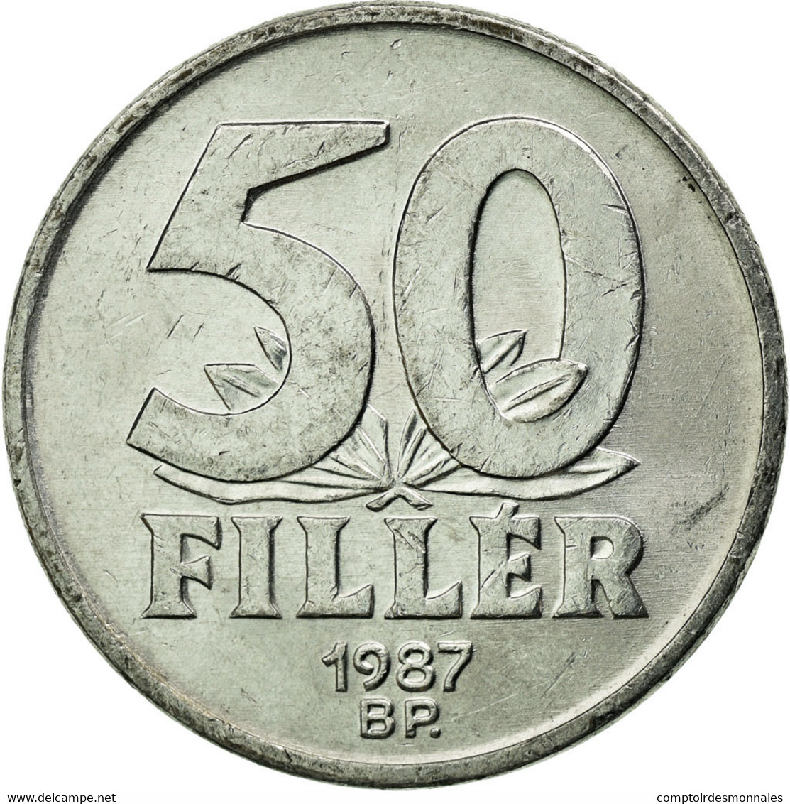 Monnaie, Hongrie, Elizabeth Bridge In Budapest, 50 Fillér, 1987, Budapest, TTB - Hongrie