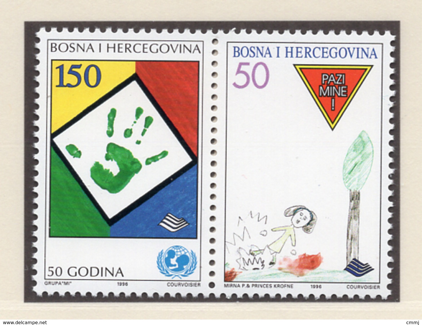 1996 - BOSNIA ERZEGOVINA - Mi.  Nr. 47/48 - NH - (UP121.24) - Bosnia And Herzegovina