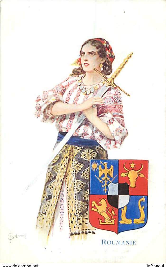 Themes Div-ref AA148- Illustrateurs - Illustrateur Solomko S - Guerre 1914-18- Imp Lapina Paris - Roumanie - Romania - - Solomko, S.
