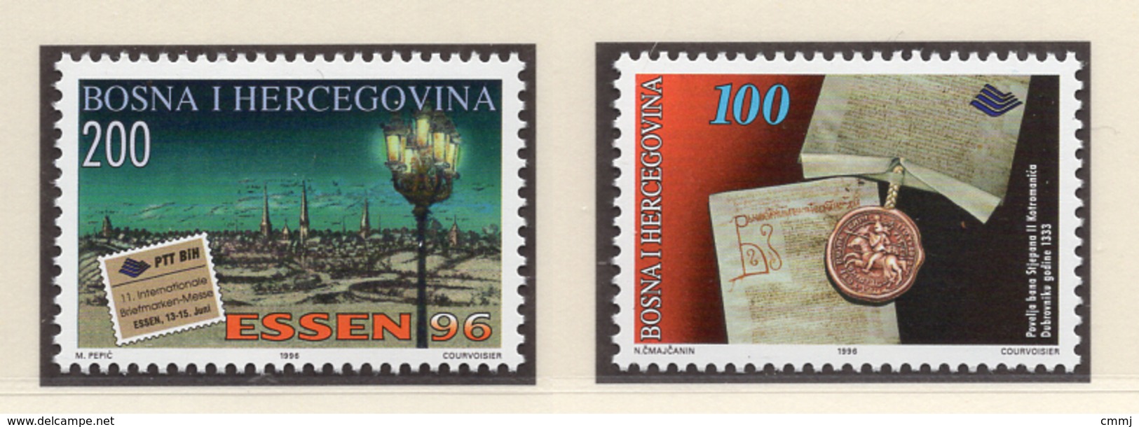 1996 - BOSNIA ERZEGOVINA - Mi.  Nr. 53+58 - NH - (UP121.24) - Bosnia Erzegovina