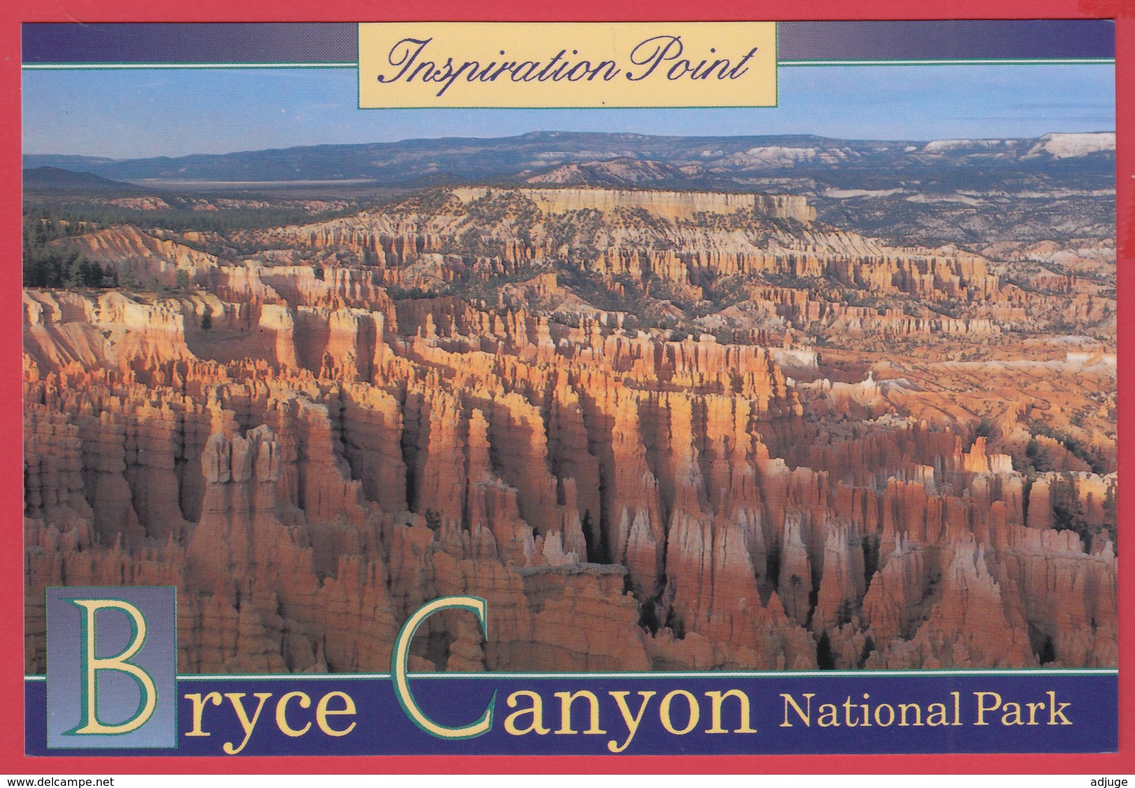 Inspiration Point BRYCE CANYON NATIONAL PARK * Photo Charles D. Thomas * 2 SCANS - Bryce Canyon