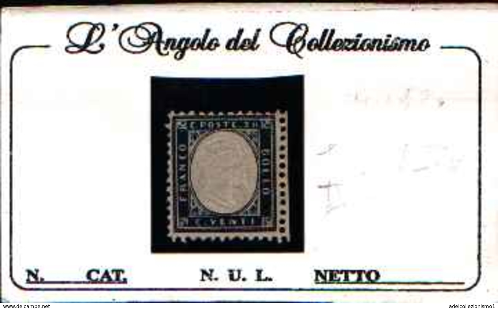 90788F) ITALIA-20C-Tipo Di Sardegna Dentellati - 1862 (febbraio/ottobre) -MLH* - Sicile