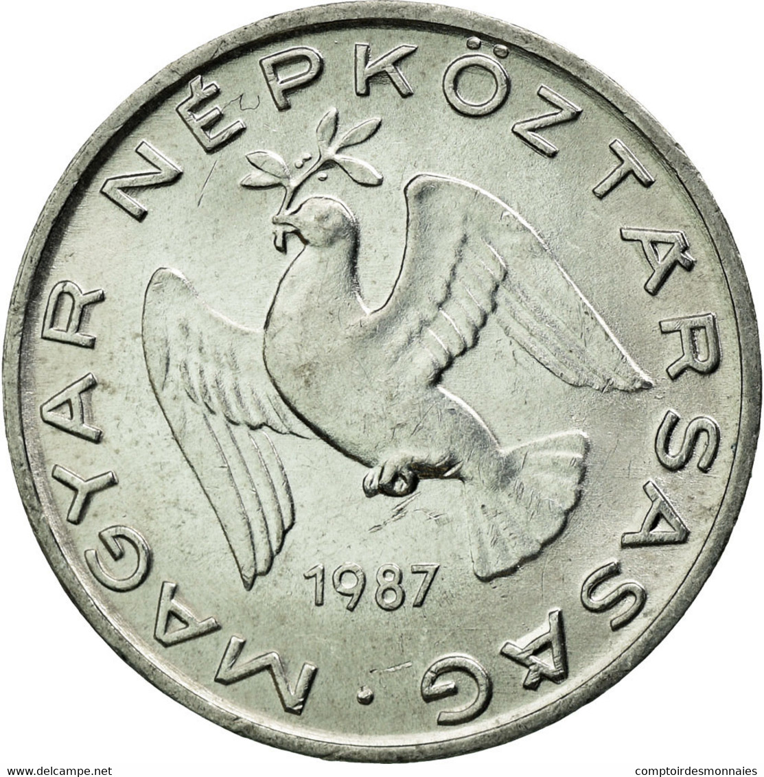 Monnaie, Hongrie, 10 Filler, 1987, Budapest, TTB, Aluminium, KM:572 - Hongrie