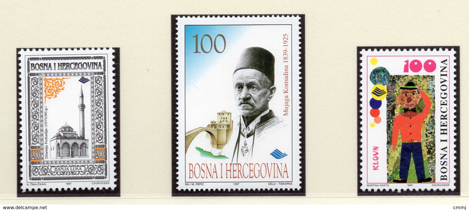 1997 - BOSNIA ERZEGOVINA - Mi.  Nr. 82+83+84 - NH - (UP121.24) - Bosnia Erzegovina