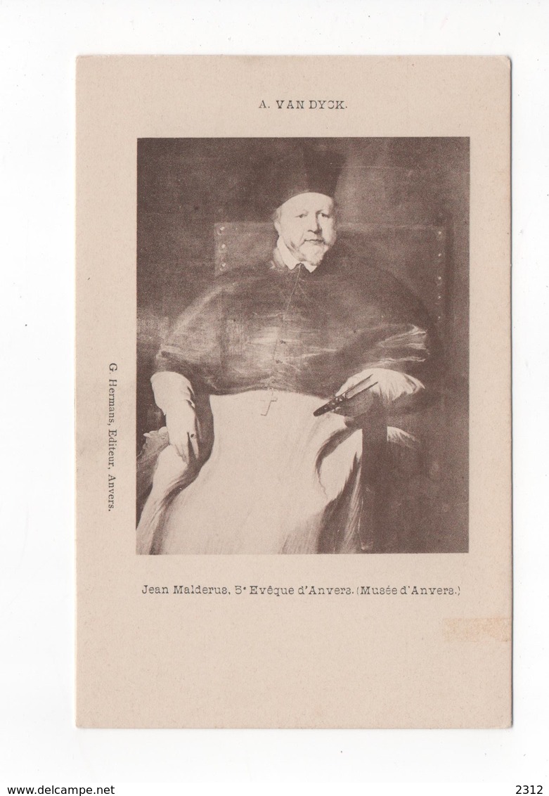 JEAN MALDERUS 5ème ÉVÊQUE D'ANVERS  - MUSÉE D'ANVERS  - CPA N/B - ED. G. HERMANS - NON  VOYAGEE - Autres & Non Classés