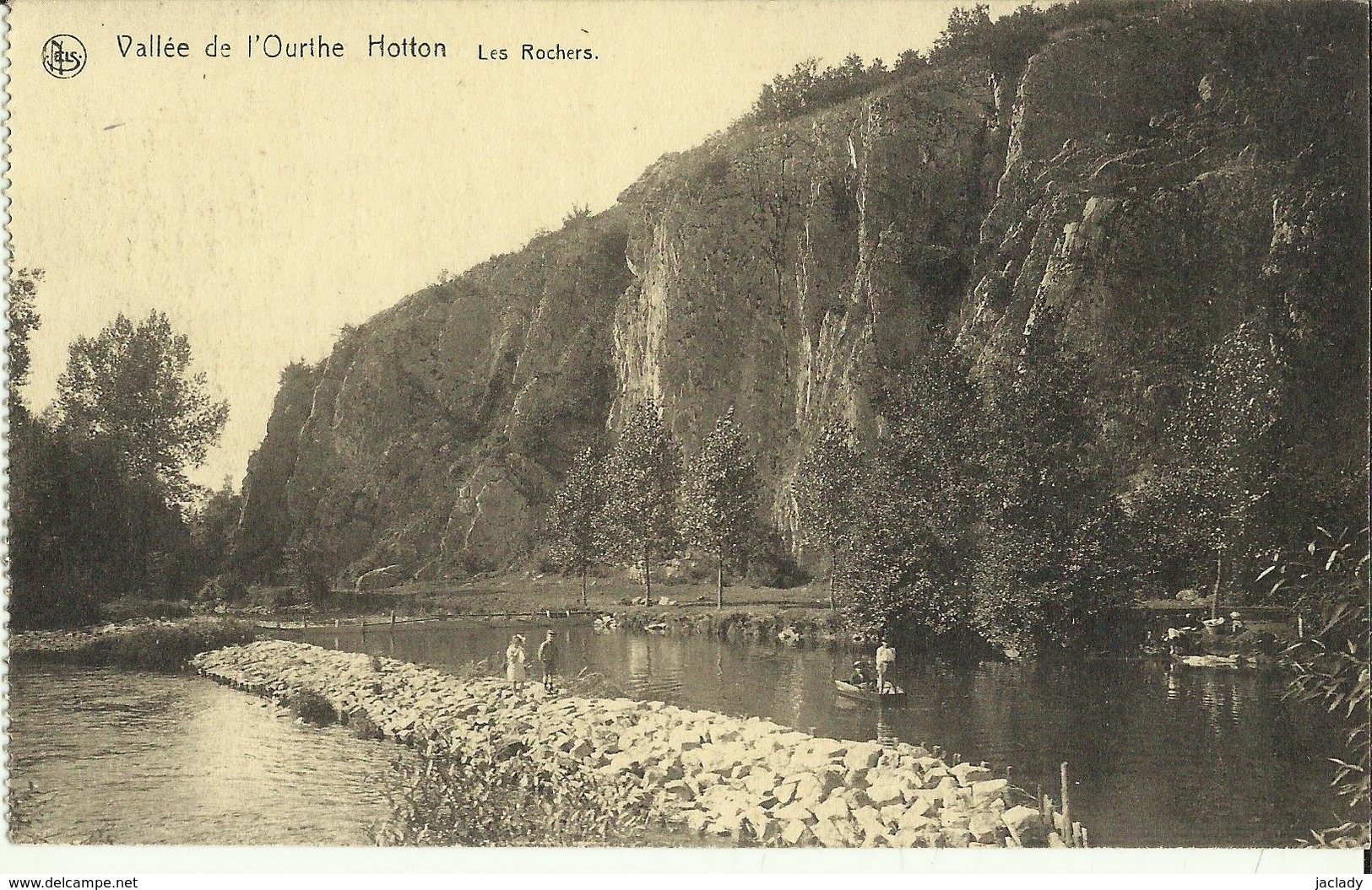 Vallée De L' Ourthe Hotton -- Les Rochers.      (2 Scans) - Hotton