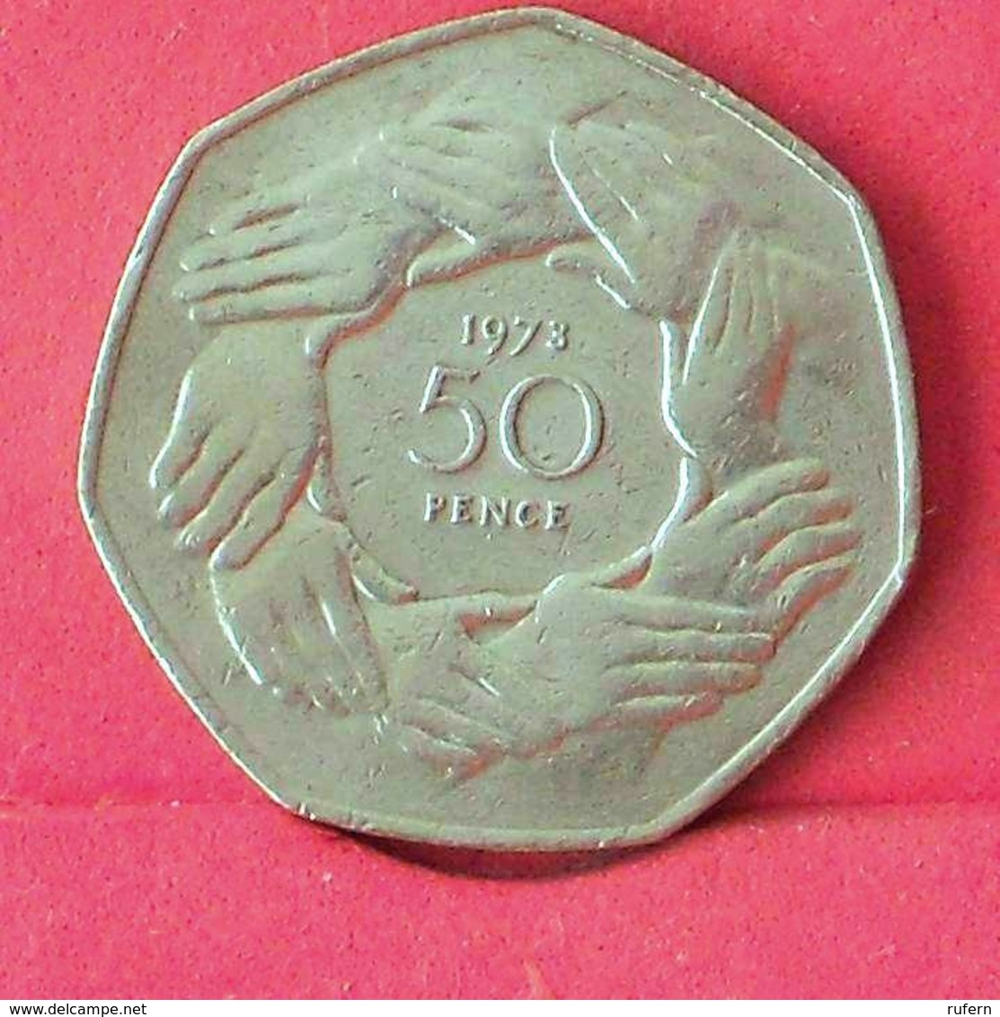 GREAT BRITAIN 50 PENCES 1973 -    KM# 918 - (Nº27548) - 50 Pence