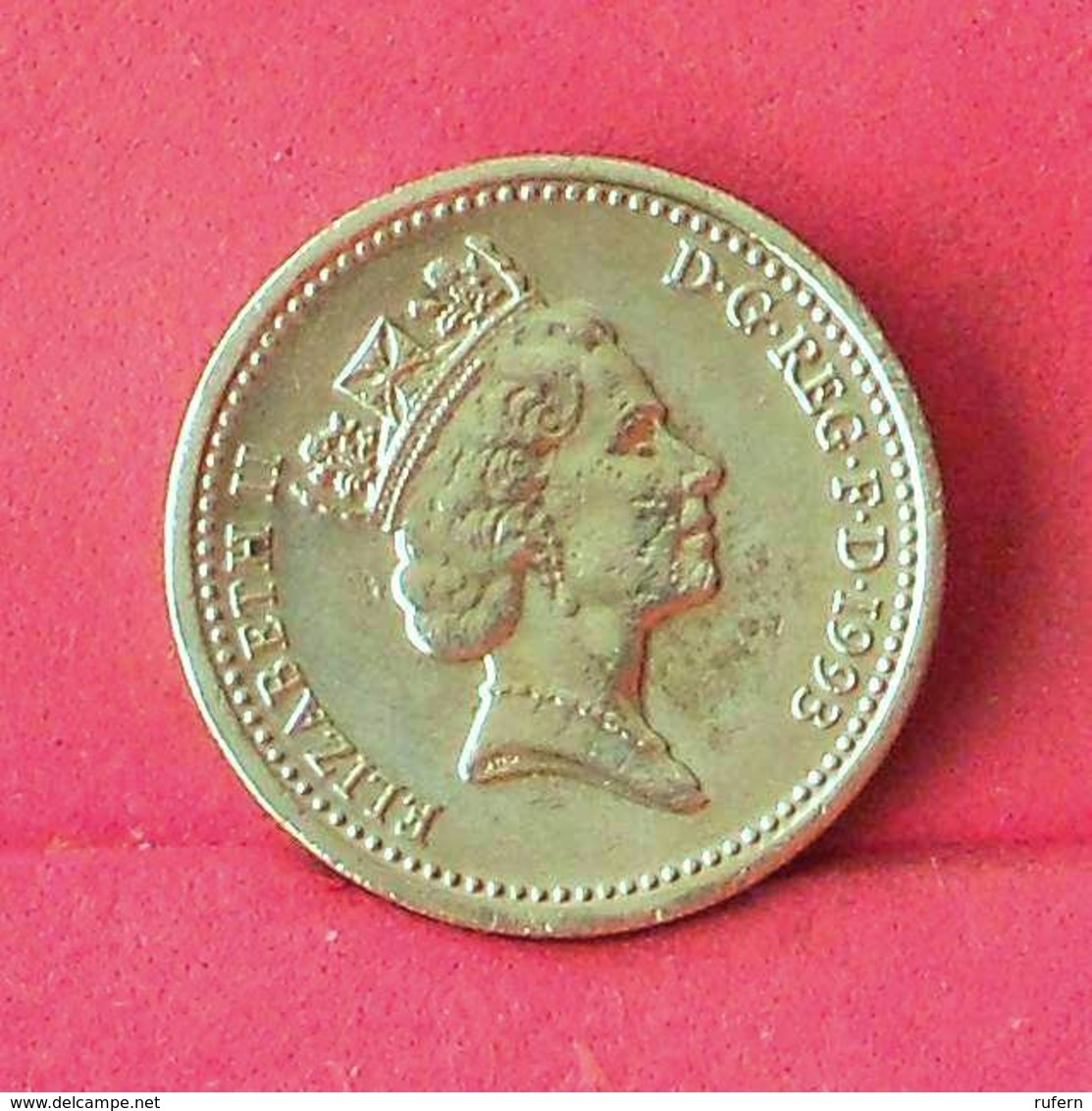 GREAT BRITAIN 1 POUND 1993 -    KM# 964 - (Nº27556) - 1 Pound