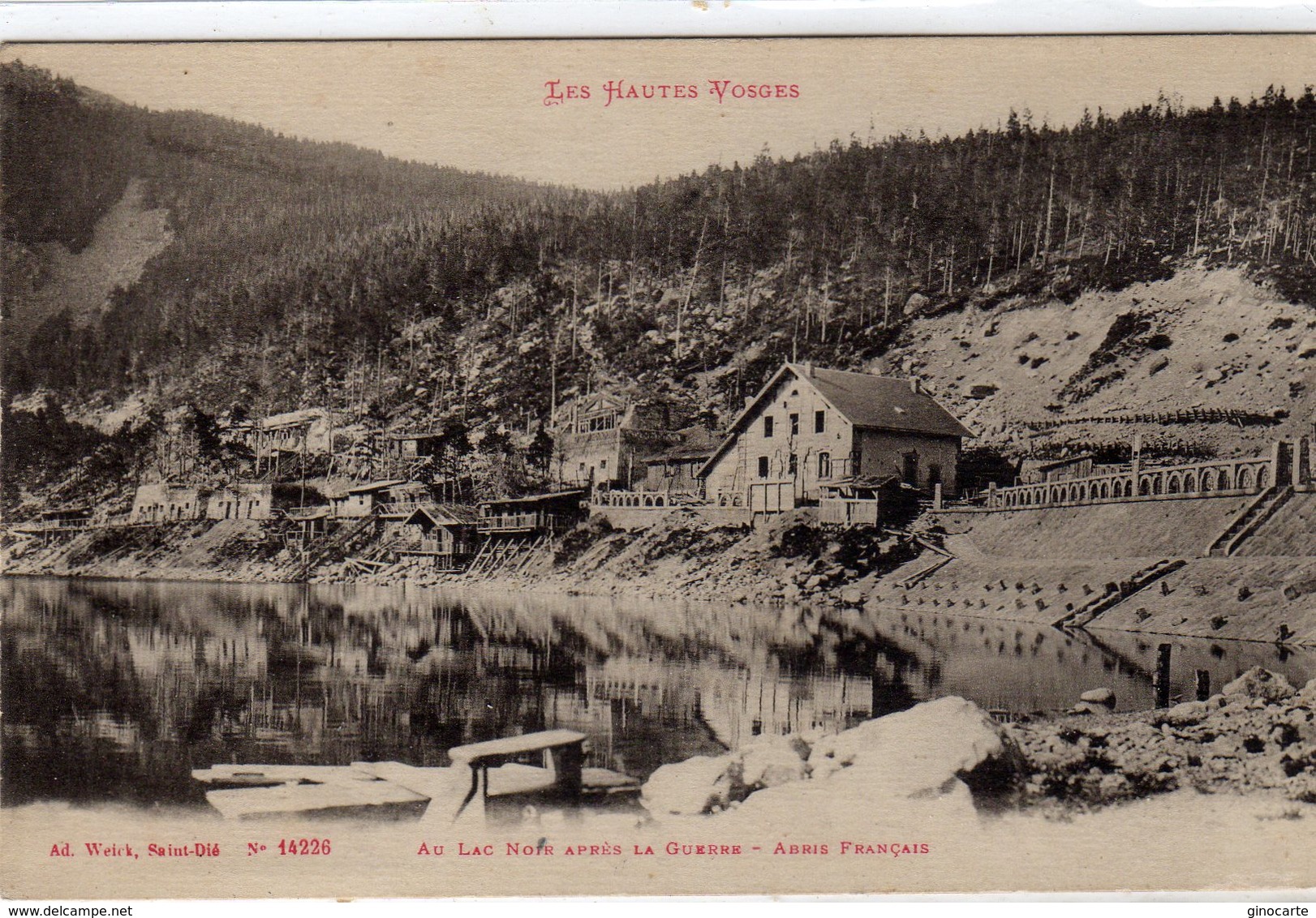 Lac Noir Apres La Guerre Abris Francais - Autres & Non Classés