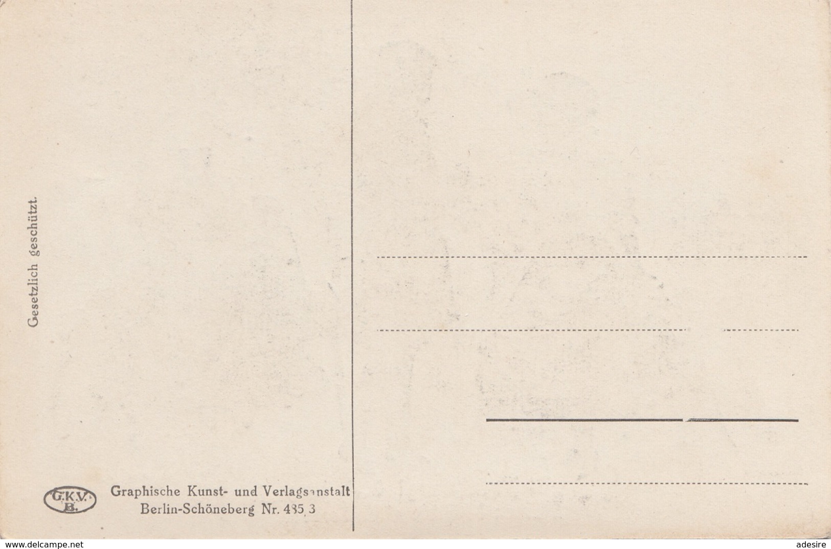 Künstlerkarte - Scherenschnitt, Karte Mit Spruch, Graph.Kunst-u.Verlagsanstalt Berlin-Schöneberg - Sonstige & Ohne Zuordnung