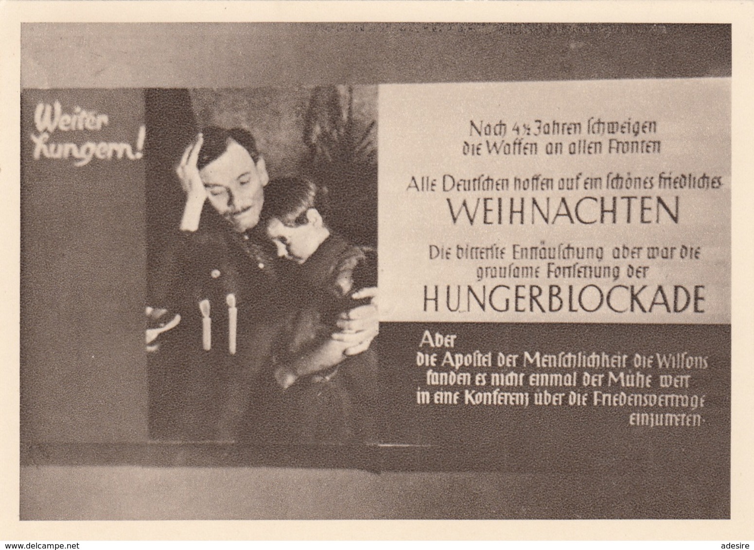 WEITER HUNGERN - Hungerblockade, Karte Des Messepalstes 1944 Großausstellung 1918 Mit Marke Robert Koch Und ... - Geschichte