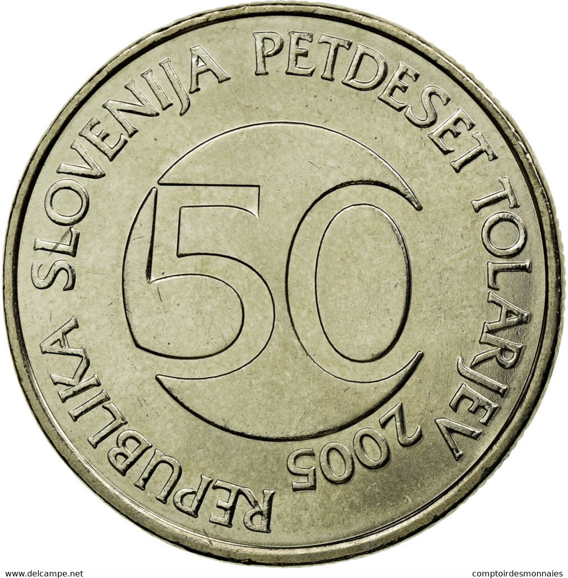 Monnaie, Slovénie, 50 Tolarjev, 2005, Kremnica, TTB+, Copper-nickel, KM:52 - Slovénie