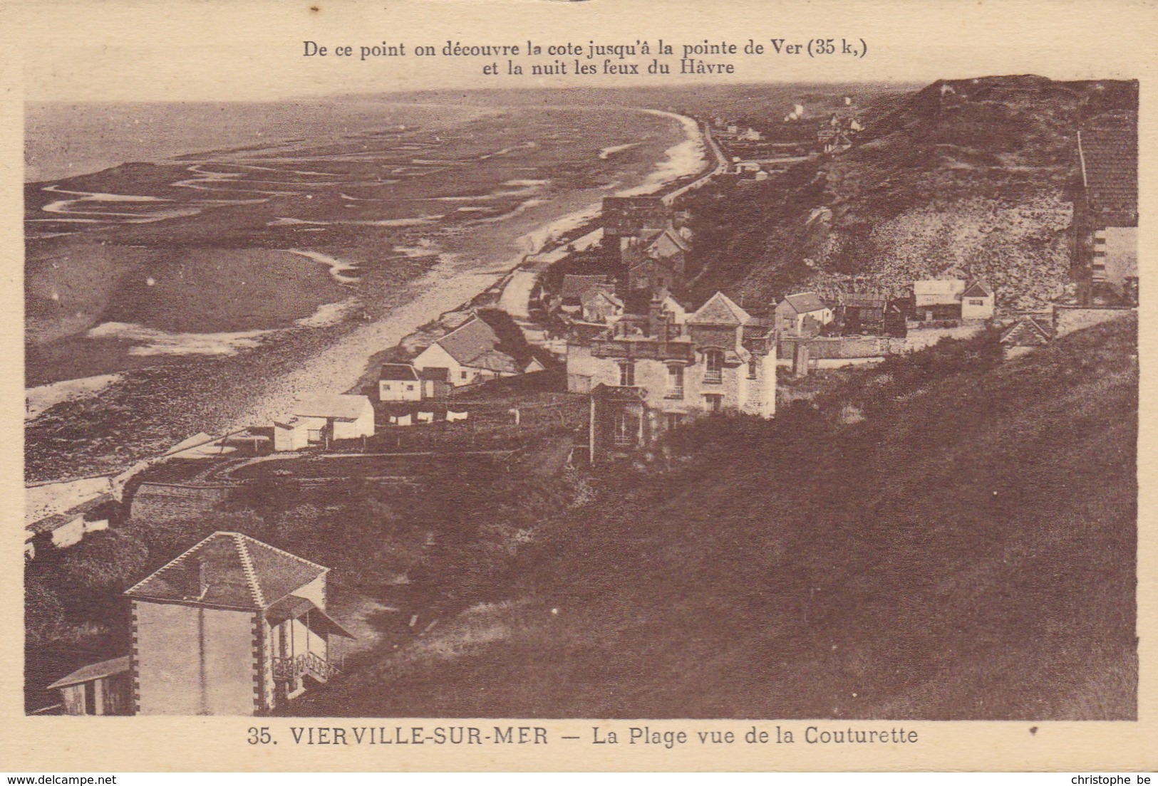 Vierville Sur Mer, La Plage Vue De La Couturette (pk56123) - Altri & Non Classificati