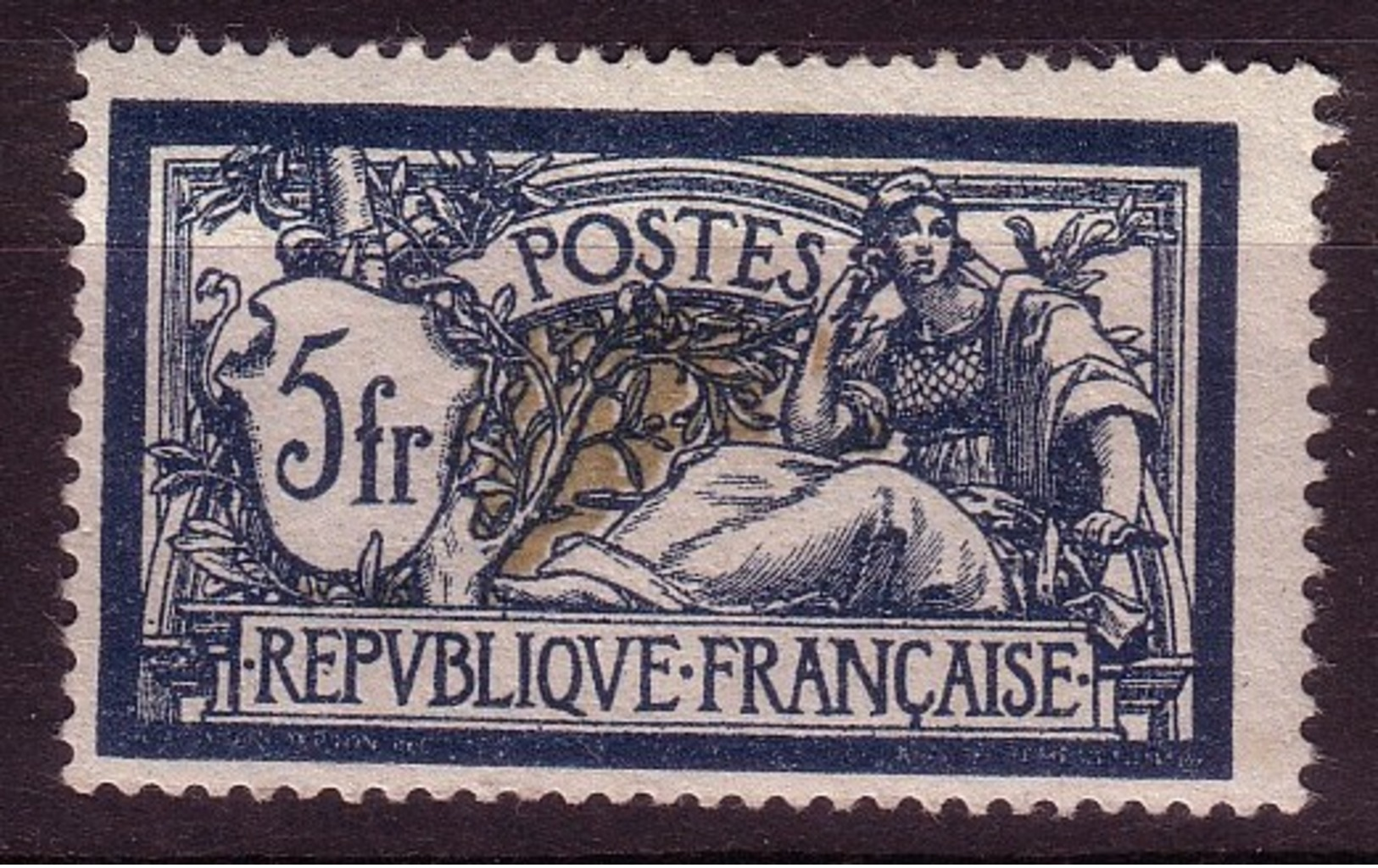 Type Merson YT N° 123 5f Bleu Et Chamois NEUF* - Used Stamps