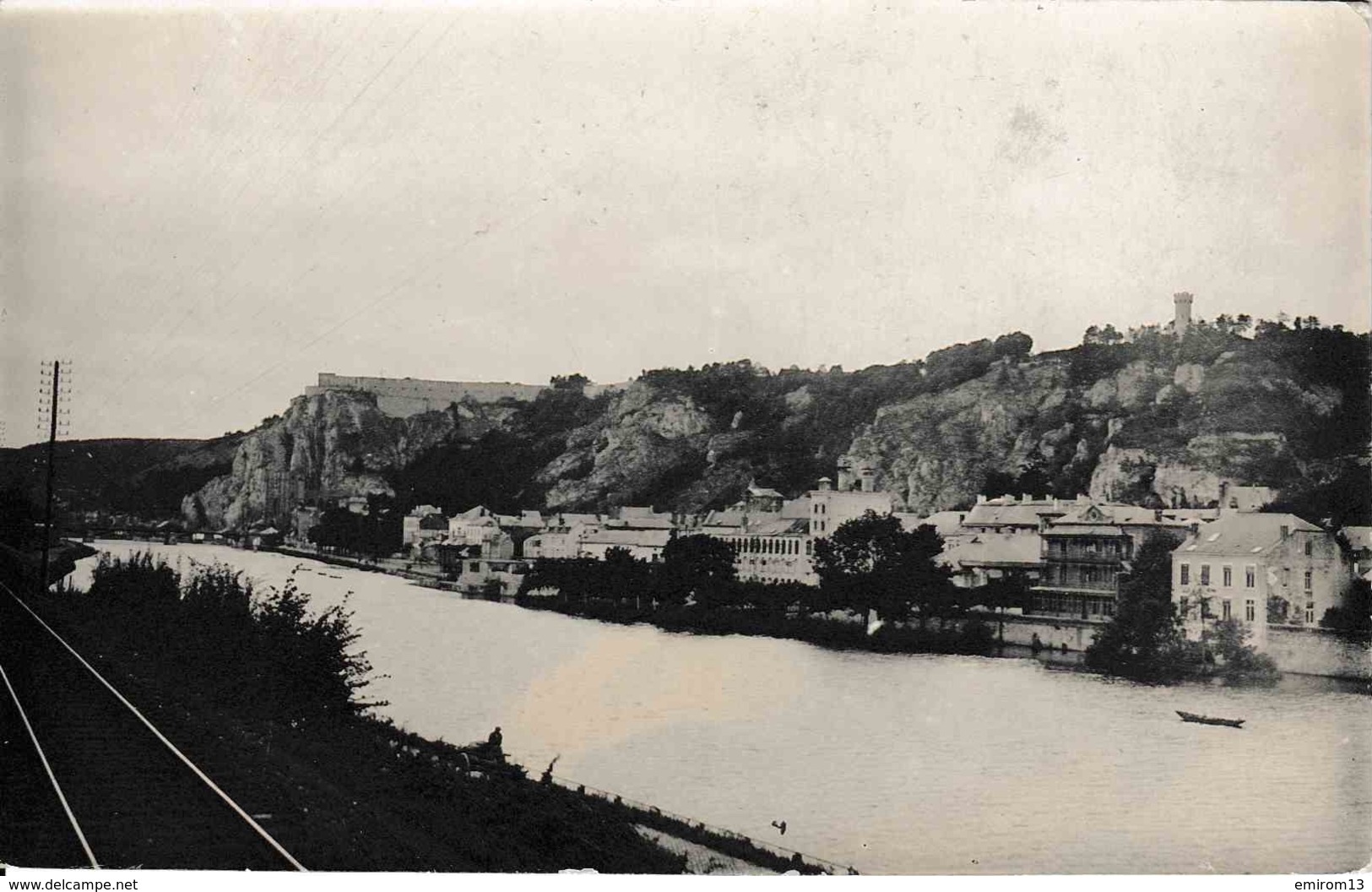 Dinant Carte Photo Allemande Voie De Chemin De Fer Dinant - Givet Ligne 154 - Dinant