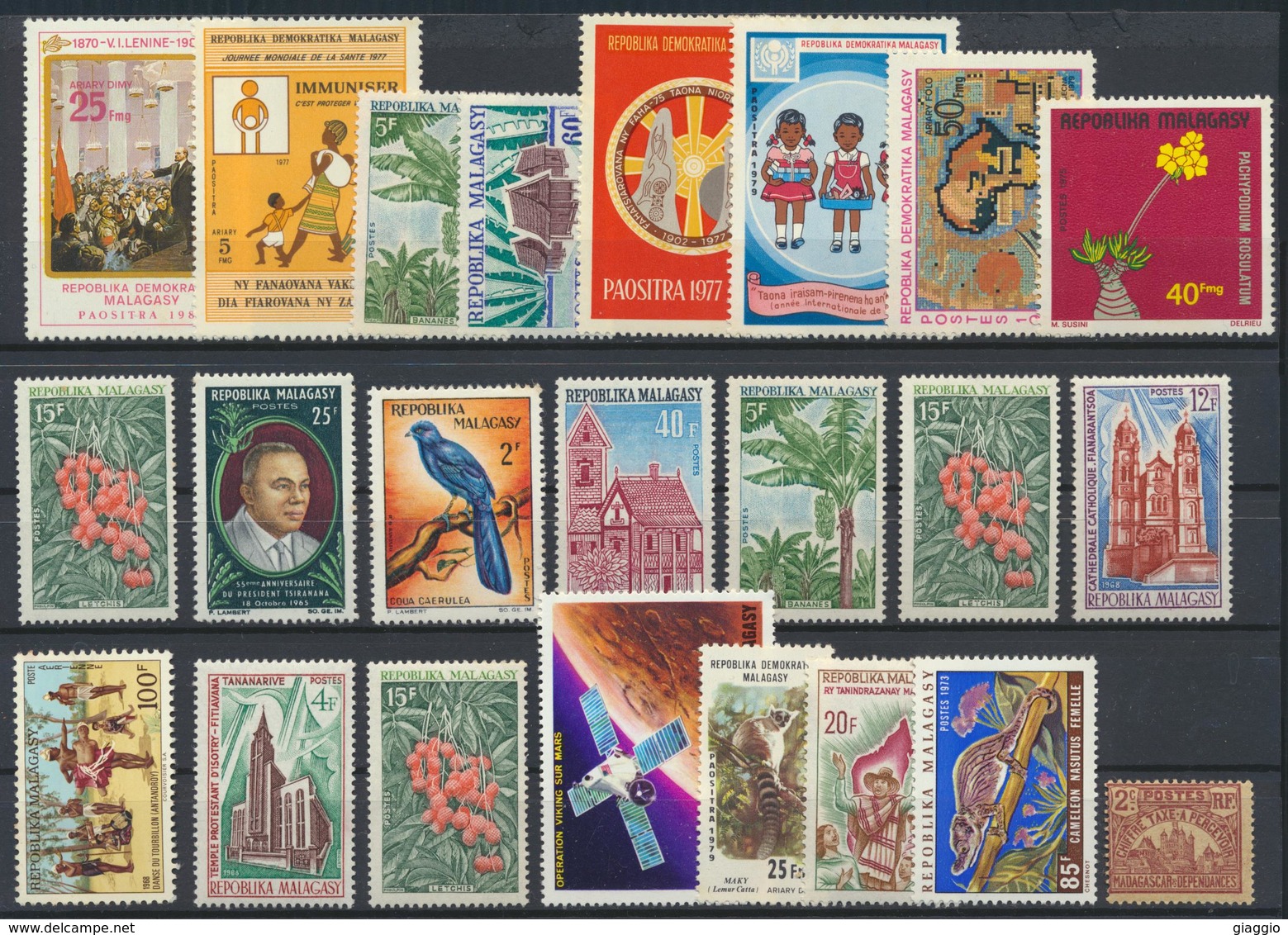 °°° LOT MADAGASCAR MIX KILOWARE MNH (43PZ) °°° - Madagascar (1960-...)