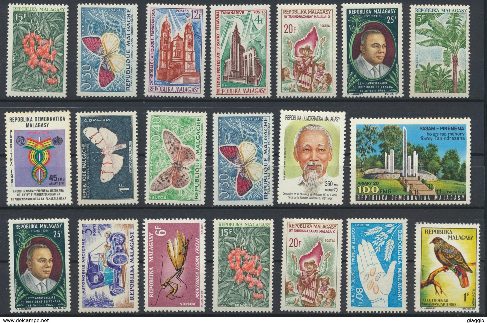 °°° LOT MADAGASCAR MIX KILOWARE MNH (43PZ) °°° - Madagascar (1960-...)