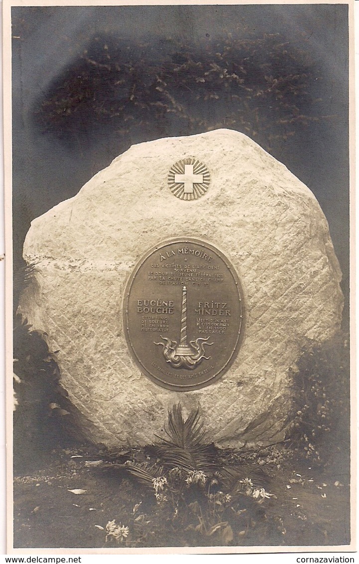 Aviation - Monument De Sainte-Catherine à Lausanne - 1921 - Accidents