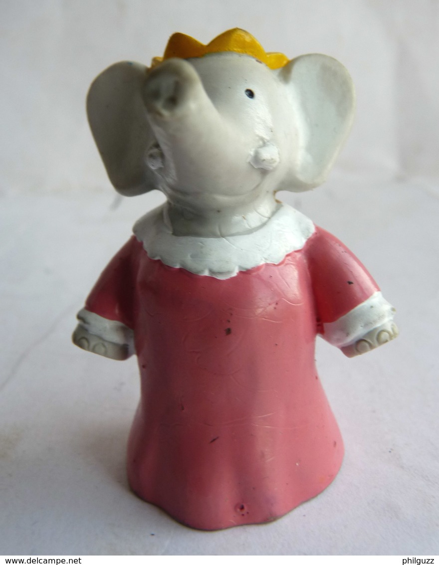 FIGURINE MARQUE INCONNUE BABAR  - DE BRUNHOFF CELESTE  1990 PVC - Autres & Non Classés