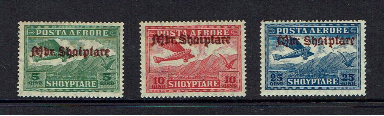 ALBANIA...1929...airmail...mh - Albania