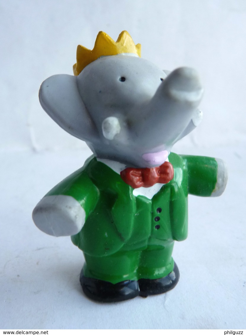 FIGURINE MARQUE INCONNUE BABAR  - DE BRUNHOFF BRAS ECARTES 1988 PVC - Other & Unclassified