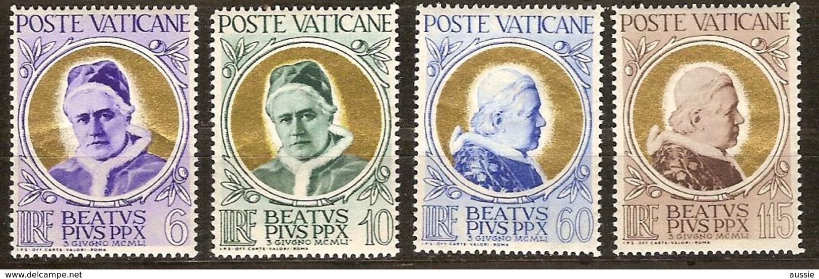 Vatican Vatikan 1951 Yvertn° 163-166 ***  MNH Cote 45,00 Euro - Neufs