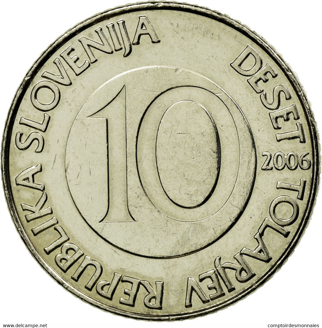 Monnaie, Slovénie, 10 Tolarjev, 2006, TTB, Copper-nickel, KM:41 - Slovénie