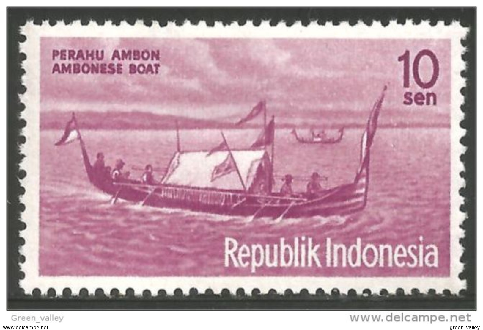 500 Indonesia Bateau Ambonese Boat Jonque MH * Neuf CH (IDS-132) - Bateaux