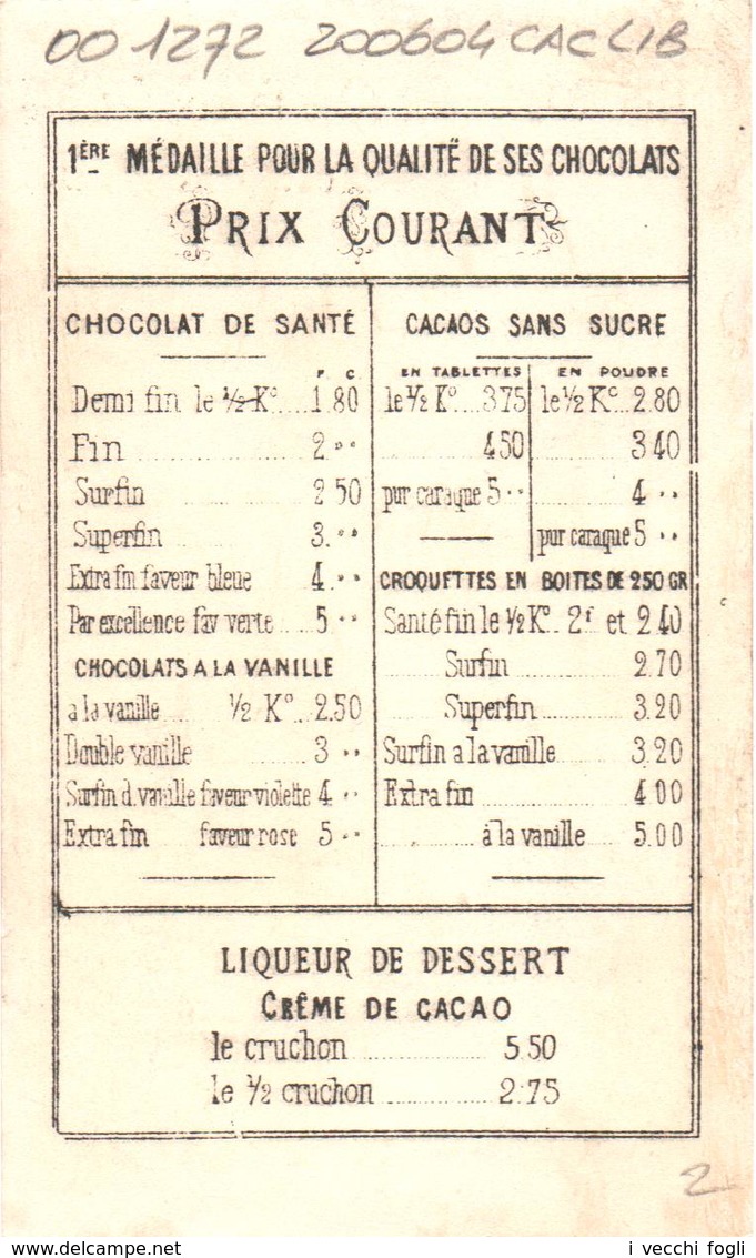 Figurina, Chromo, Trade Card. Chocolat Ibled. Mode En 1848. Storia Della Moda. Vallet Minot. - Ibled