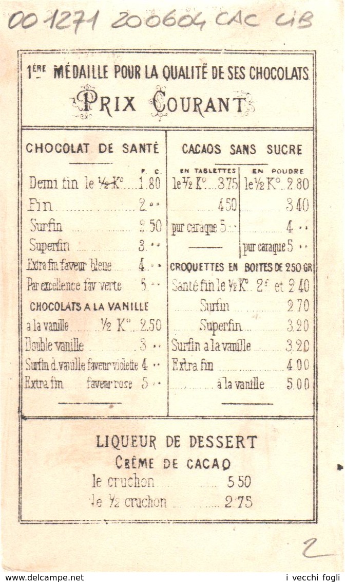 Figurina, Chromo, Trade Card. Chocolat Ibled. Mode De 1830 à 1848. Storia Della Moda. Vallet Minot. - Ibled