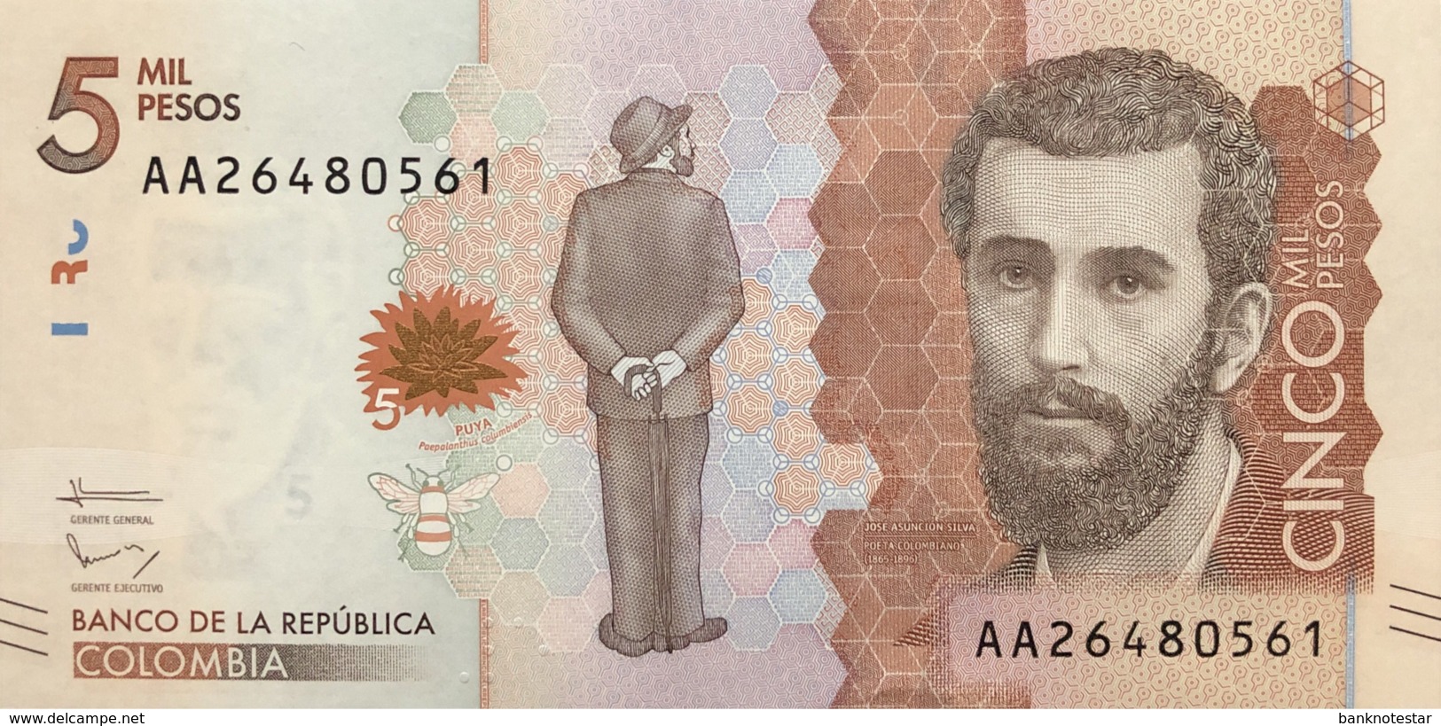 Colombia 5.000 Pesos, P-459 (19.8.2015) - UNC - Kolumbien