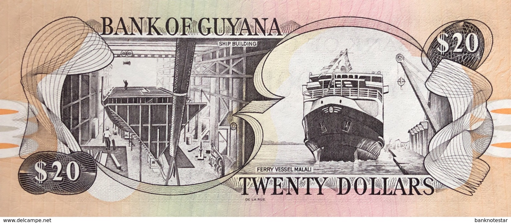 Guyana 20 Dollars, P-30e - UNC - Sign. 14 - Guyana