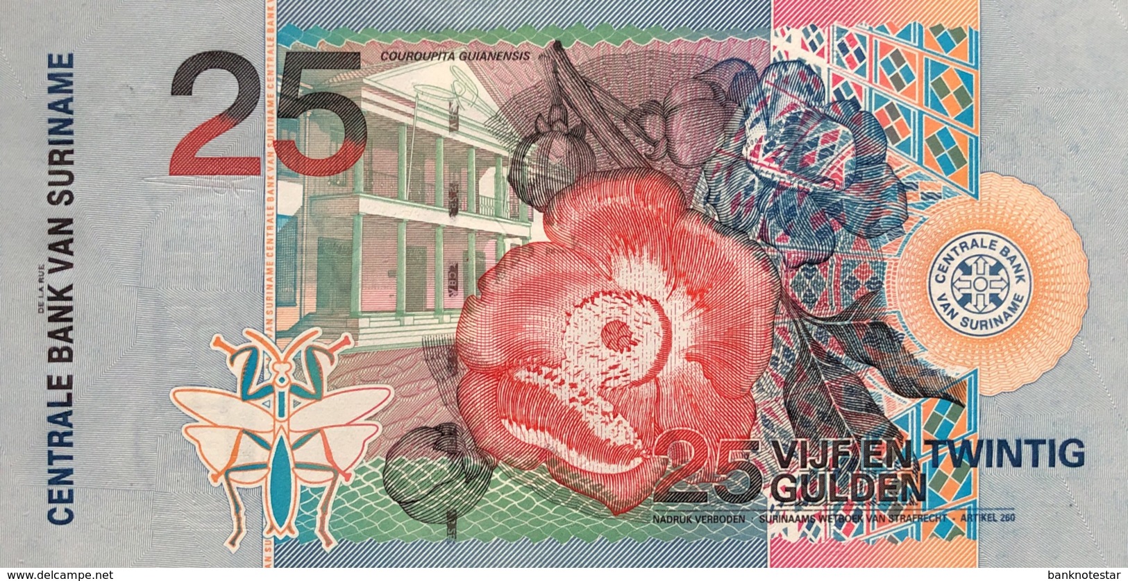 Suriname 25 Gulden, P-148 (1.1.2000) - UNC - Surinam