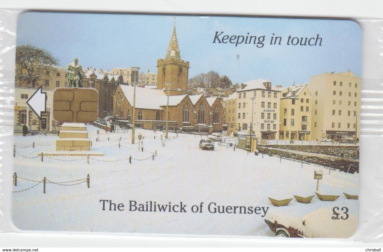 Guernsey Phonecard - £3 Christmas Mint Wrapped Condition - [ 7] Jersey And Guernsey