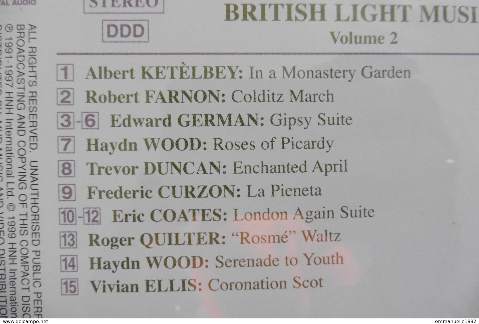 CD Musique Classique - The Best Of British Light Music Volume 2 - Naxos - Ketelbey, Farnon, Curzon Etc - Klassik