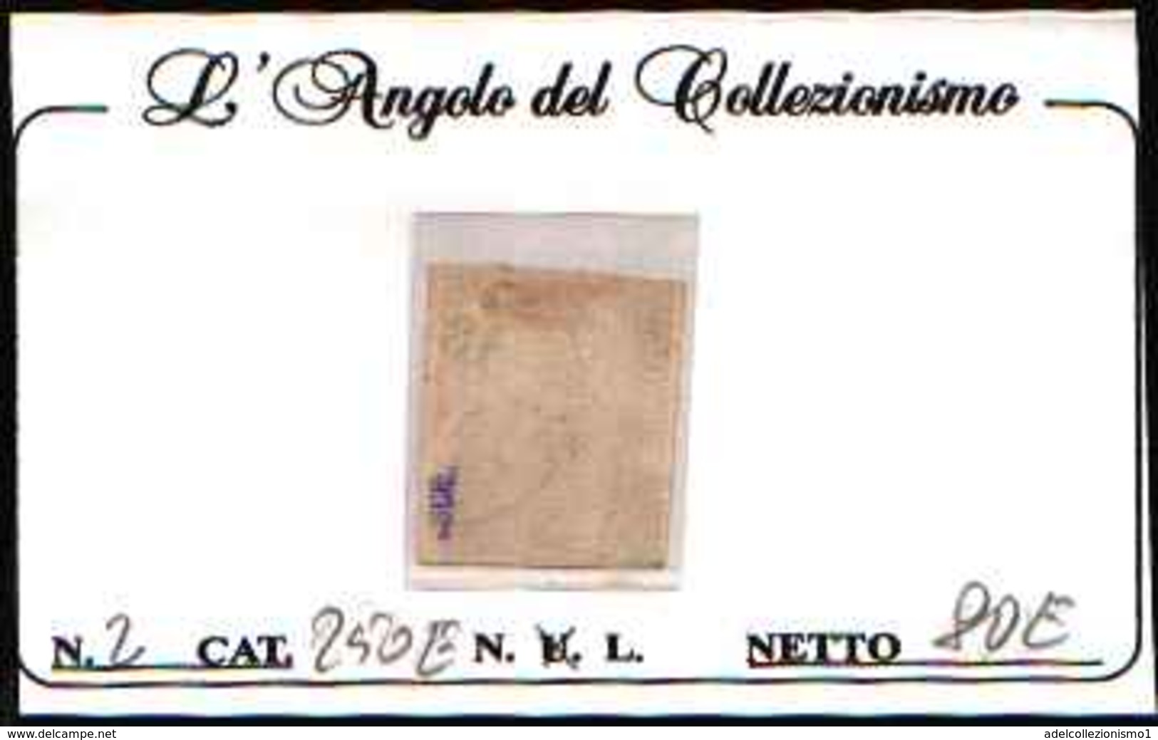 90798) PARMA- 10C.Giglio Borbonico, Stampa Nera Su Carta Colorata - 1 Giugno 1852-USATO - Parma