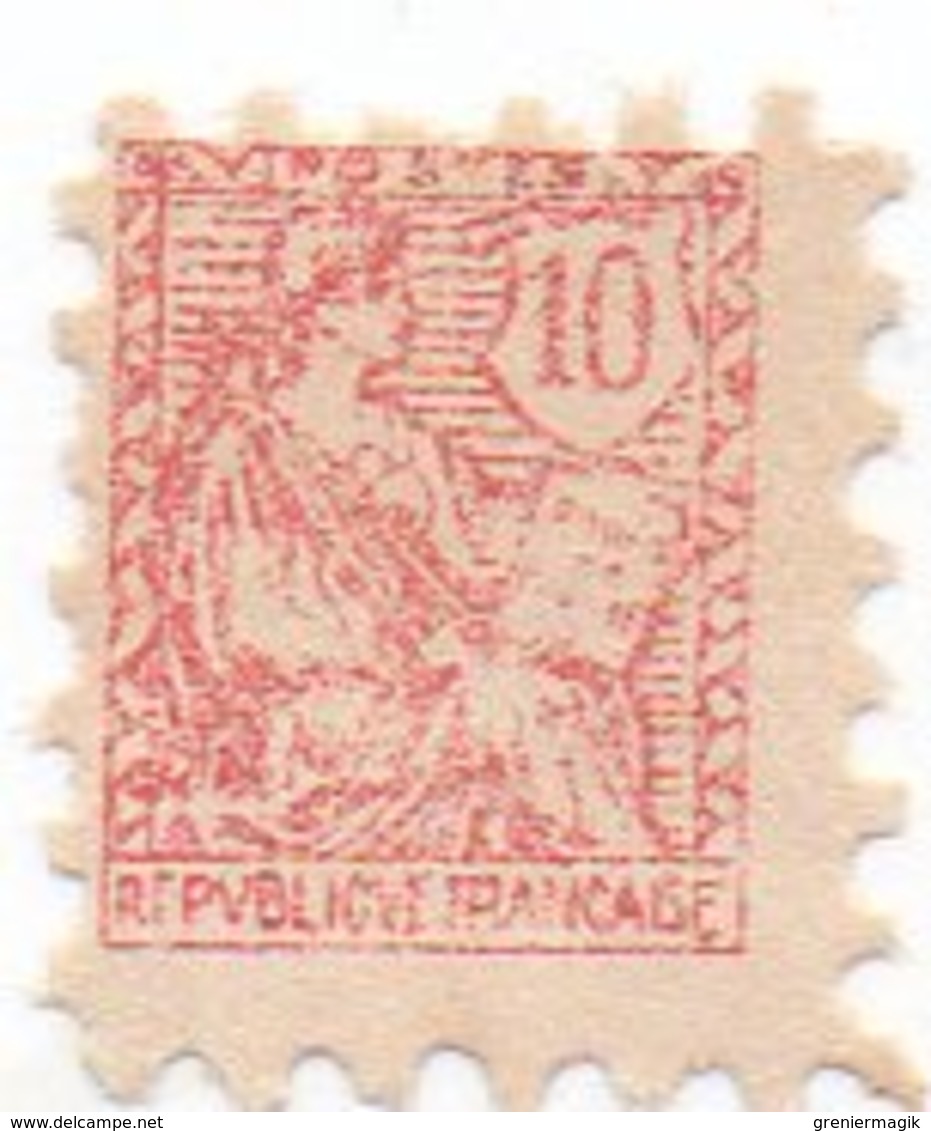 Poste Enfantine 10 Centimes Rouge Type Mouchon - (timbre) - Altri & Non Classificati