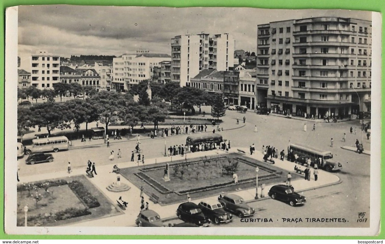 Curitiba - Praça Tiradentes - Paraná - Autocarro - Bus - Old Cars - Voitures - Brasil (Fotográfico) - Curitiba