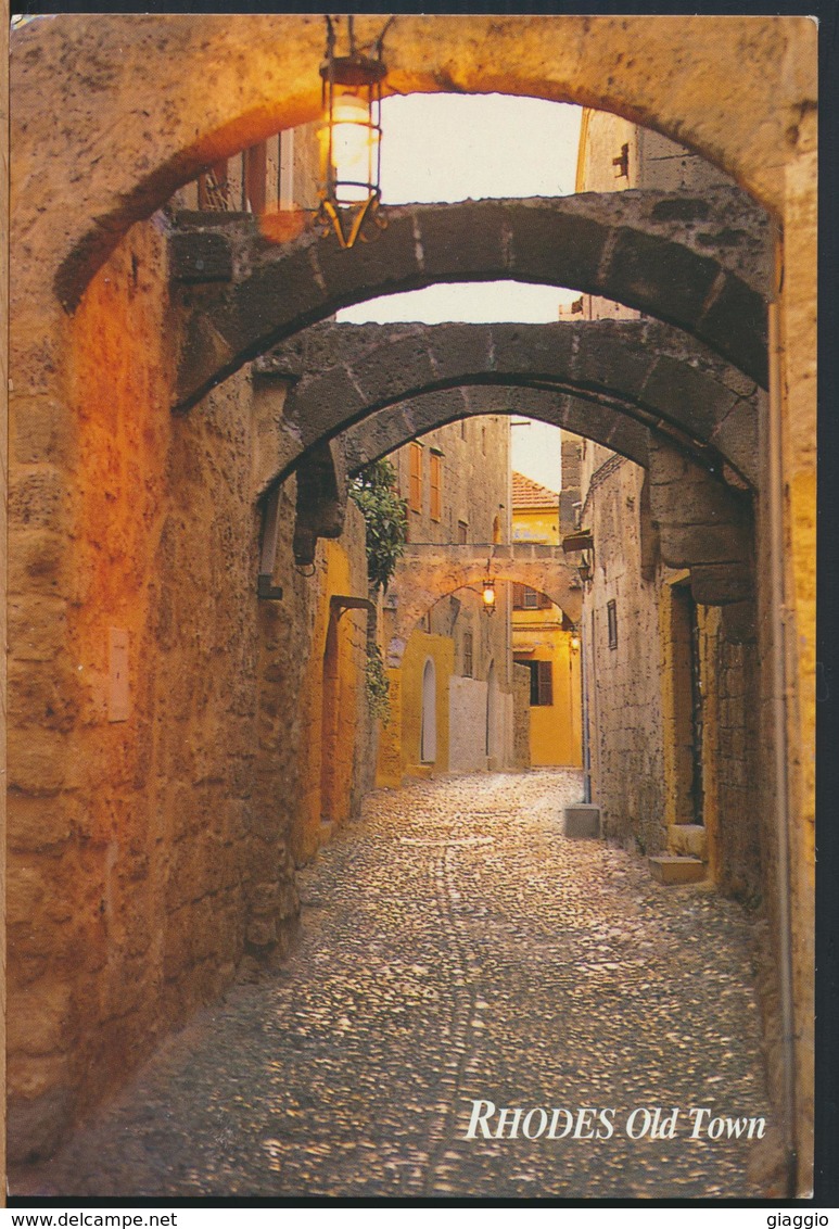 °°° GF603 - GREECE - RHODES OLD TOWN - 2001 With Stamps °°° - Grecia