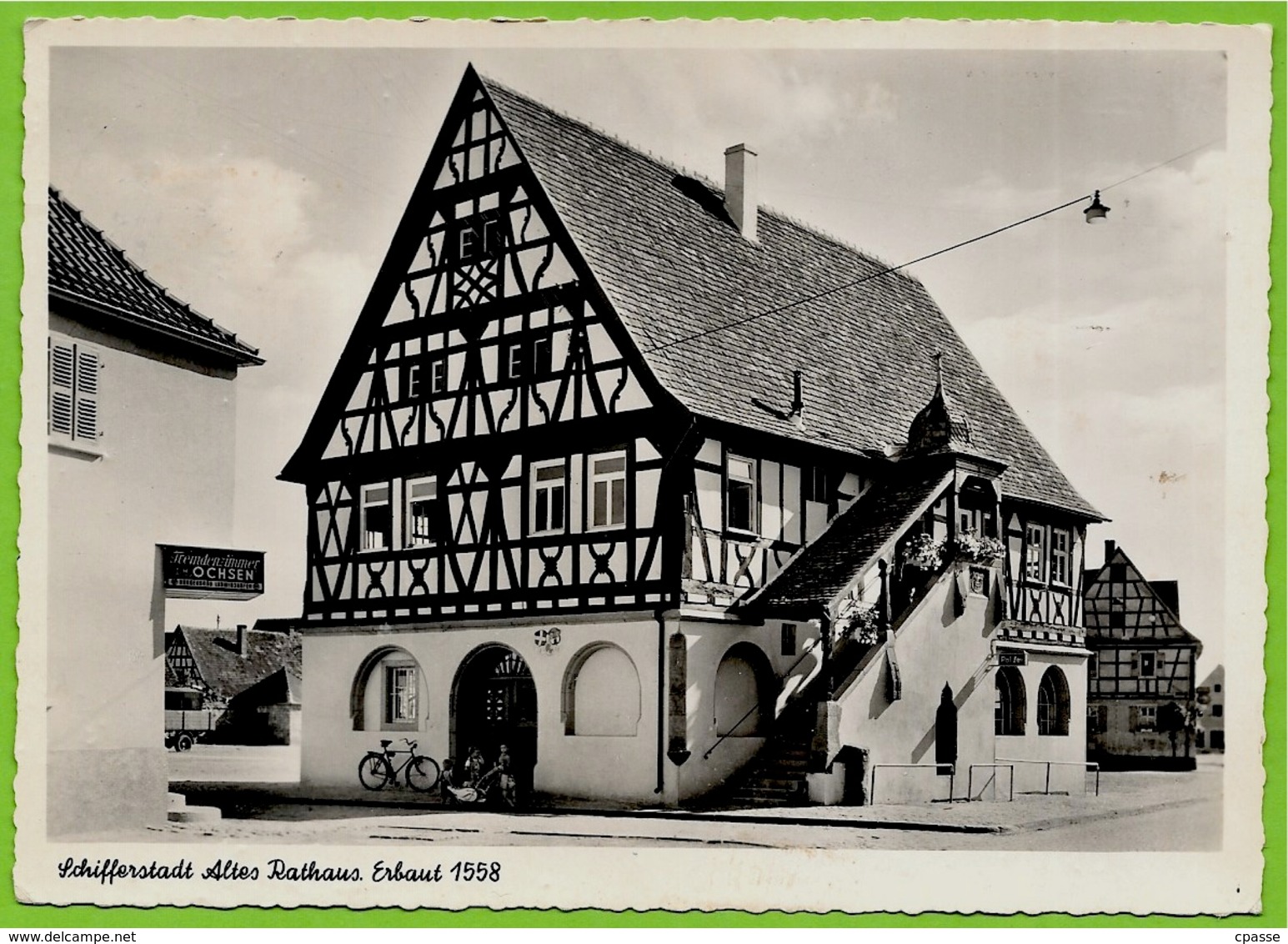 CPSM AK Allemagne SCHIFFERSTADT Altes Rathaus Erbaut 1558 - Schifferstadt