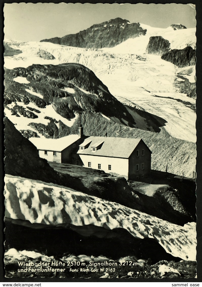 Wiesbadener Hütte / Piz Buin  -  Signalhorn / Fermuntferner  -  Ansichtskarte Ca.1959   (9667) - Gaschurn