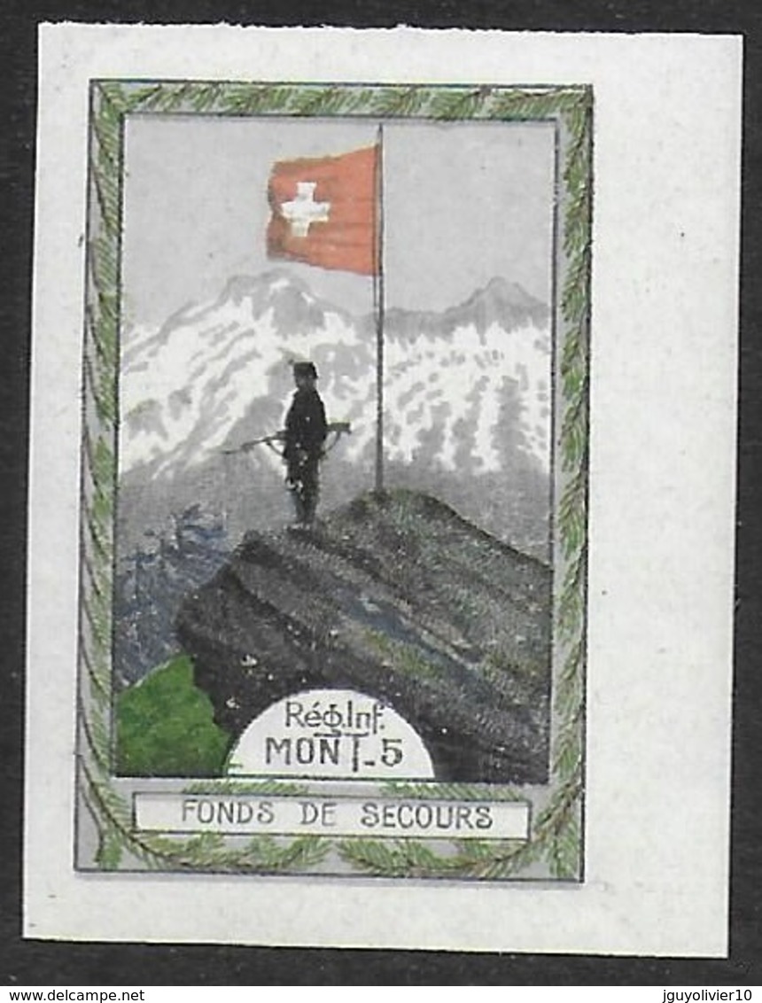 Suisse WWI Vignette Militaire Soldatenmarken 1. DIVISION 1914-18 F/VF-NH - Vignettes