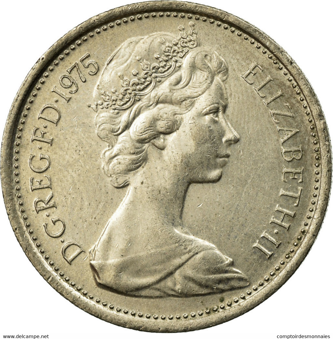 Monnaie, Grande-Bretagne, Elizabeth II, 5 New Pence, 1975, SUP, Copper-nickel - 5 Pence & 5 New Pence