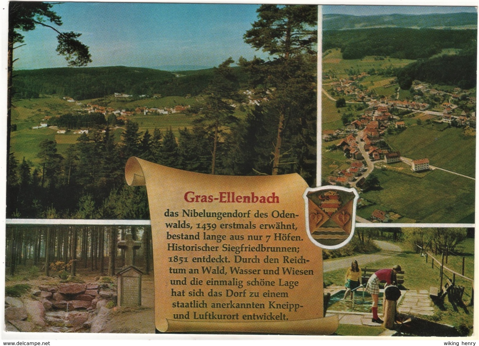 Grasellenbach Gras Ellenbach - Mehrbildkarte 2   Mit Chronik - Odenwald